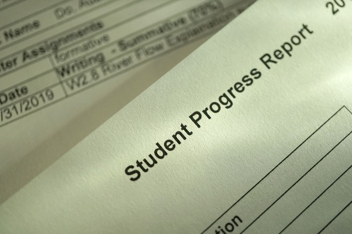progress report to demonstrate iep support in school